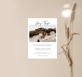 Minimalist Wedding Invitation Template | Editable Minimalist Wedding Invite