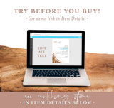 Fall Wedding Menu Template | Autumn Wedding Menu