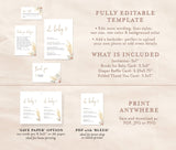 Pampas Grass Baby Shower Invitation | Baby Girl Shower Bundle