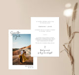 Photo Wedding Announcement | Photo Elopement Announcement