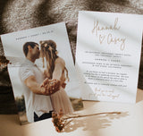 Photo Wedding Announcement | Photo Elopement Announcement