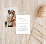 Photo Wedding Announcement | Photo Elopement Announcement