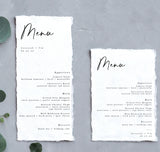 Minimalist Wedding Menu Template | Minimal Wedding Menu