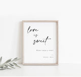 Minimalist Wedding Sign Template | Customizable Wedding Signage