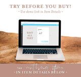 Photo Save the Date Postcard Template | Polaroid Save the Date Invite