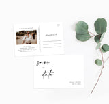 Photo Save the Date Postcard Template | Polaroid Save the Date Invite