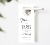 Minimalist Wedding Welcome Letter & Itinerary Template | Modern Wedding Itinerary