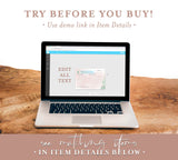 Desert Shower Recipe Card Template | Fiesta Bridal Shower