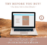 Desert Sand Custom Sign Template | Terracotta Wedding Custom Sign