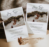 Minimalist Wedding Invitation Template | Editable Minimalist Wedding Invite