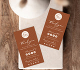 Terracotta Small Business Thank You Card | Boutique Thank You Template