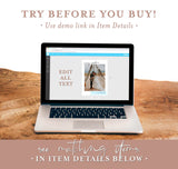 Photo Wedding Announcement | Terracotta Photo Elopement Announcement