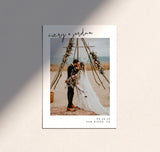 Photo Wedding Announcement | Terracotta Photo Elopement Announcement