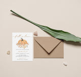 Fall Bridal Shower Invitation Template | Fall in Love Shower Invite