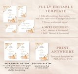 Rustic Fall Shower Sign Template | Autumn Shower Custom Sign
