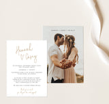 Photo Wedding Announcement | Photo Elopement Announcement