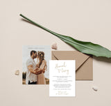 Photo Wedding Announcement | Photo Elopement Announcement