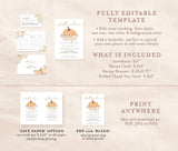 Fall Bridal Shower Invitation | Pumpkin Invite Template