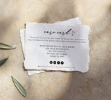Small Business Care Card | Clothing Care Card