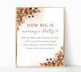 How Big Is Mommy's Belly Game | Fall Baby Shower