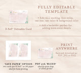 Desert Shower Recipe Card Template | Fiesta Bridal Shower