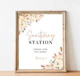 Fall Wedding Social Distance Signs | Please Wear A Mask Wedding Sign