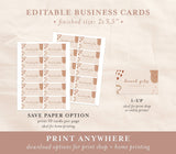 Terracotta Small Business Card | Boutique Business Card Template