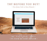 Terracotta Small Business Card | Boutique Business Card Template