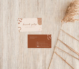 Terracotta Small Business Card | Boutique Business Card Template