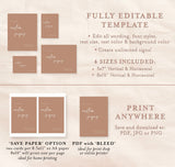 Desert Sand Custom Sign Template | Terracotta Wedding Custom Sign