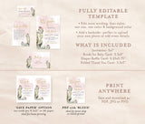 Fiesta Baby Shower Invitation Template Bundle | Desert Baby Shower