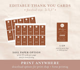 Terracotta Small Business Thank You Card | Boutique Thank You Template