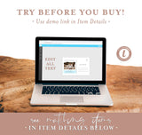 Terracotta Photo Save the Date Postcard | Minimalist Save the Date Template