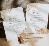 Fall Shower By Mail Invitation | Autumn Baby Shower Invite