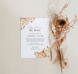 Fall Shower By Mail Invitation | Autumn Baby Shower Invite
