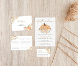 Fall Bridal Shower Invitation | Pumpkin Invite Template
