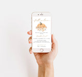 Fall Bridal Shower E-Vite Template | Fall in Love Shower Invite