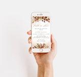 Fall Bridal Shower E-Vite Template | Text Invite