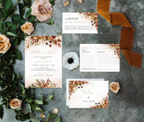 Fall Bridal Shower Invitation | Fall Leaves Invite Template