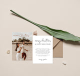 Christmas Card Template | Minimalist Christmas Thank You Card