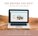 Terracotta Christmas Card Template | Minimalist Christmas Card