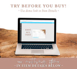 Fall Recipe Card Template | Fall Bridal Shower Recipe Card Insert