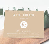 Boho Small Business Gift Certificate | Editable Gift Card Template