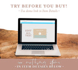 Boho Small Business Gift Certificate | Editable Gift Card Template