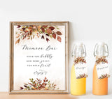Bridal Shower Mimosa Bar Sign | Autumn Shower Mimosa Sign