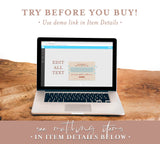 Boho Small Business Thank You Card | Winter Thank You Card Template