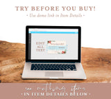 Boho Small Business Thank You Card | Winter Thank You Card Template