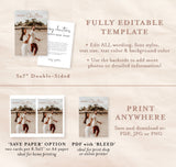 Christmas Card Template | Minimalist Christmas Thank You Card