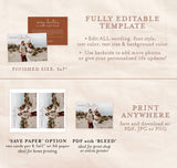 Terracotta Christmas Card Template | Minimalist Christmas Card