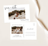 Photo Save the Date Postcard Template | Polaroid Save the Date Invite 